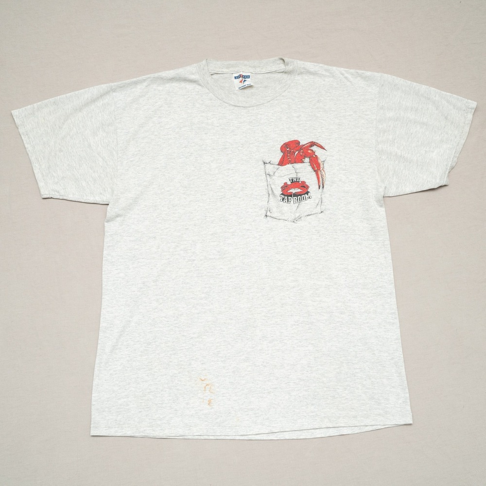 Vintage‎ 90s 1999 I Got Hammered At The Tap Room Chesapeake City MD Crab Print L
